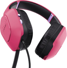 Trust Gaming GXT 418P Rayne Lightweight Gaming Headset - 3.5mm Jack, 50mm Drivers, Foldaway Microphone, Over-Ear, Wired, 2m Cable, Compatible with PC, Xbox, PS4, PS5, Switch, Mobile - Pink