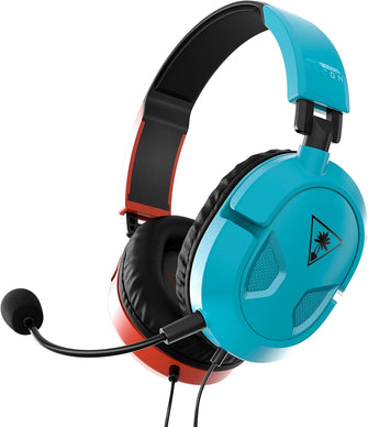 Turtle Beach Recon 50 Gaming Headset - Red/Blue, 3.5mm, Compatible with Switch, Xbox, PS5, PC & Mobile - 1