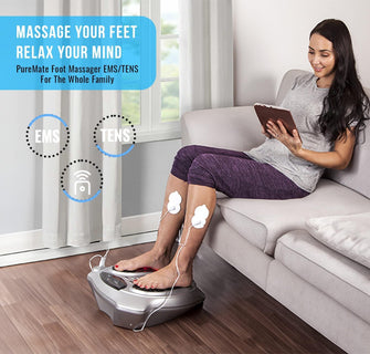 Buy PureMate,PureMate PM605 Foot Circulation & Body Therapy Massager with 99 Electromagnetic Wave Intensities, 15 Modes & Remote Control - Gadcet UK | UK | London | Scotland | Wales| Near Me | Cheap | Pay In 3 | Electric Foot Massagers