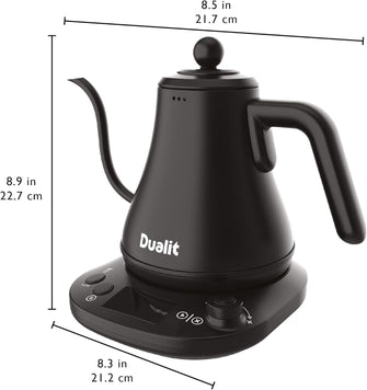 Buy DUALIT,Dualit Pour Over Fast Boil Electric Kettle - Matt Black -Gooseneck Precision Spout - Digital Display Screen - Highly Energy Efficient 800ml Capacity - 72960 - Gadcet UK | UK | London | Scotland | Wales| Ireland | Near Me | Cheap | Pay In 3 | Electric Kettles