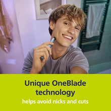 Philips OneBlade Anti-Friction Replacement Blade – For OneBlade Hybrid Shaver & Trimmer, Trim, Edge, Shave, Stainless Steel, 1x Pack (4-Month Supply), Model QP215/50