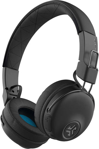 JLab Studio Wireless Headphones, Bluetooth Headphones with 30+ Hour Playtime and Custom EQ3 Sound, On-Ear Headphones with Mic, Black