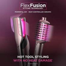 Shark FlexFusion Multi Hot Air Styler - Hair Dryer & Ceramic Straightener, 5 Styling Attachments, No Heat Damage, Scalp Shield, Storage Case - Cosmic Blush HD652SUK