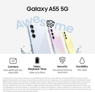 Buy Samsung,Samsung Galaxy A55 5G, 128GB, Awesome Lemon, Unlocked, International Model - Gadcet UK | UK | London | Scotland | Wales| Near Me | Cheap | Pay In 3 | Unlocked Mobile Phones