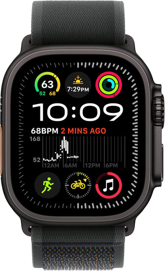 Apple Watch Ultra 2 GPS + Cellular 49mm Smartwatch - Black Titanium Case, Black Trail Loop (S/M)