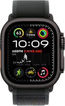 Apple Watch Ultra 2 GPS + Cellular 49mm - Black Rugged Titanium Case, Sports Watch with Black Sports Straps