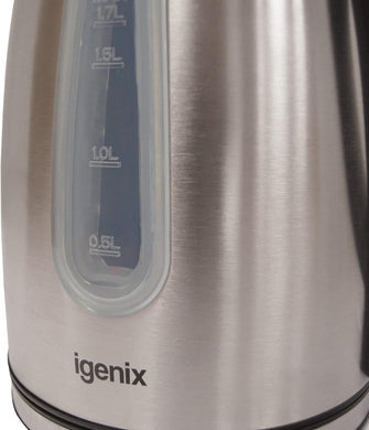 Igenix 1.7 Litre Jug Kettle - Brushed Stainless Steel