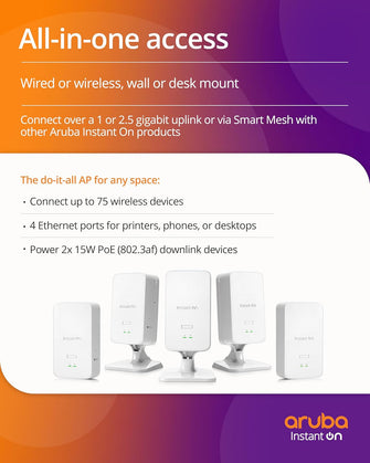 Aruba Instant On AP22D WIFI 6 PoE Access Point