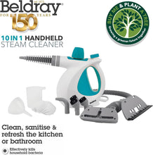 Buy Alann Trading Limited,Beldray BEL0701TQN 10-in-1 Handheld Steam Cleaner - Clean, Sanitise & Refresh Surfaces, Tiles, Mirrors & Windows, Chemical Free Cleaning, Includes Nozzles, Brushes, Upholstery Head & Squeegee, 1000W - Gadcet UK | UK | London | Scotland | Wales| Ireland | Near Me | Cheap | Pay In 3 | Kitchen Appliances