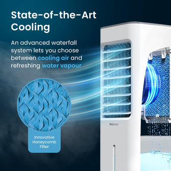 Buy Freestanding,Pro Breeze 4-in-1 Portable Air Cooler - 5L Capacity, 3 Speeds, Evaporative Cooling, 7H Timer, Remote, LED Display, Auto Oscillation - Gadcet UK | UK | London | Scotland | Wales| Ireland | Near Me | Cheap | Pay In 3 | Household Appliances