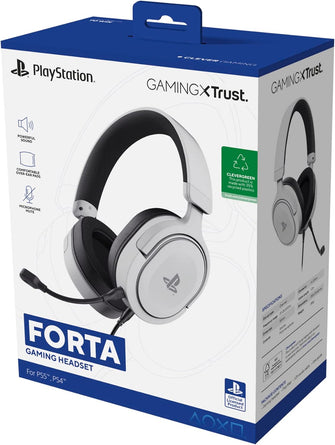 Buy Trust Gaming,Trust GXT 498 Forta PS5 Wired Gaming Headset - White - Gadcet UK | UK | London | Scotland | Wales| Ireland | Near Me | Cheap | Pay In 3 | Headphones