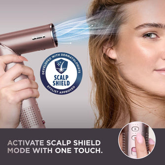 Shark FlexFusion Multi Hot Air Styler - Hair Dryer & Ceramic Straightener, 5 Styling Attachments, No Heat Damage, Scalp Shield, Storage Case - Cosmic Blush HD652SUK