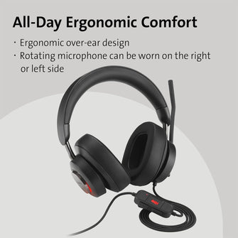 Kensington H2000 Over-Ear USB-C Headset with Microphone