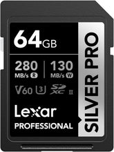 Buy Lexar,Lexar Silver Pro SD Card 64GB, UHS-II Memory Card, V60, U3, C10, SDXC Card, Up To 280MB/s Read, for Professional Photographer, Videographer, Enthusiast (LSDSIPR064G-BNNAA) - Gadcet UK | UK | London | Scotland | Wales| Ireland | Near Me | Cheap | Pay In 3 | Memory Card