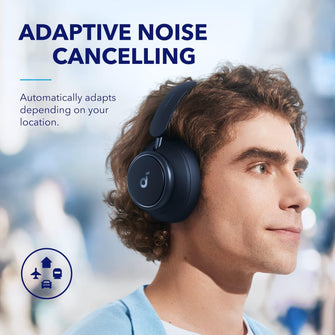 soundcore by Anker Space Q45 Adaptive Noise Cancelling Headphones, Blue