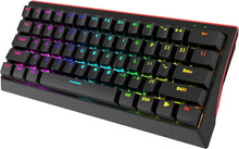 MARVO KG962 Mechanical Gaming Keyboard – 60% Compact Design, Rainbow Backlit, Full Anti-Ghosting, N-Key Rollover, Red Switches, UK Layout