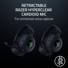 Razer Kraken V4 X Wired PC Gaming Headset - TriForce 40mm Drivers, Retractable Mic, 7.1 Surround Sound, Chroma RGB, USB-C for PC, Console & Phones - Black