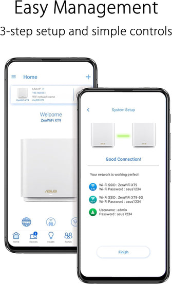 Buy ASUS,ASUS ZenWiFi XT9 WiFi 6 Mesh System - 1 Pack - White - AX7800 Whole-Home Tri-band Mesh WiFi 6 System - Gadcet UK | UK | London | Scotland | Wales| Near Me | Cheap | Pay In 3 | Wireless Routers