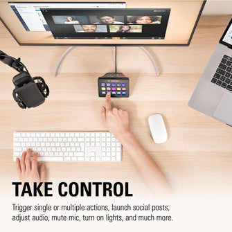 Buy ELGATO,Elgato Stream Deck MK.2 – Studio Controller, 15 macro keys, trigger actions in apps and software like OBS, Twitch, YouTube and more, works with Mac and PC, Black - Gadcet.com | UK | London | Scotland | Wales| Ireland | Near Me | Cheap | Pay In 3 | Media Streaming Devices
