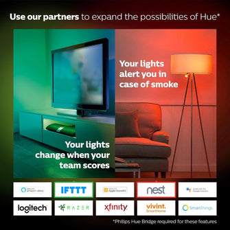 Buy Philips Hue,Philips Hue White and Colour Ambiance Wireless Lighting LED Starter Kit with 2 E27 Bulbs - Gadcet UK | UK | London | Scotland | Wales| Ireland | Near Me | Cheap | Pay In 3 | LED Light Bulbs
