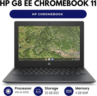 Buy HP,HP G8 EE Chromebook 11-11.6" Screen - Intel N4120 CPU - 4GB RAM - 32GB SSD - Black - Gadcet UK | UK | London | Scotland | Wales| Near Me | Cheap | Pay In 3 | Laptops