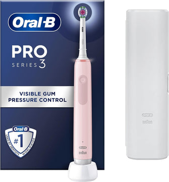 Buy Braun,Oral-B Pro 3 Electric 3500 Toothbrush with Smart Pressure Sensor - Pink - Gadcet UK | UK | London | Scotland | Wales| Ireland | Near Me | Cheap | Pay In 3 | Apparel & Accessories