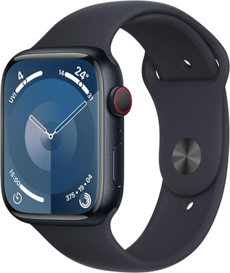 Buy Apple,Apple Watch Series 9 [GPS + Cellular 45mm] Smartwatch with Midnight Aluminium Case with Midnight Sport Band M/L - Gadcet UK | UK | London | Scotland | Wales| Near Me | Cheap | Pay In 3 | Smart Watches