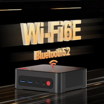 BOSGAME Ryzen 7 Mini PC 5700U (8C/16T, up to 4.3GHz) 32GB DDR4, 1TB NVMe SSD - 4K Support