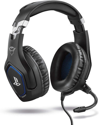 Buy Trust,Trust Gaming GXT 488 Forze [Officially Licensed for PlayStation] Gaming Headset for PS4 with Flexible Microphone and Inline Remote Control, Over Ear Gaming Headphones - Black - Gadcet UK | UK | London | Scotland | Wales| Near Me | Cheap | Pay In 3 | Headphones & Headsets