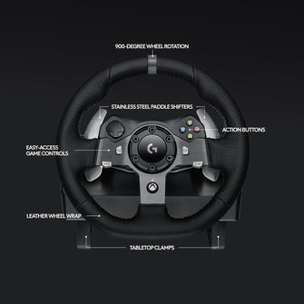 Buy Logitech,Logitech G920 Driving Force Racing Wheel and Floor Pedals, Real Force Feedback, Stainless Steel Paddle Shifters, Leather Steering Wheel Cover for Xbox Series X|S, Xbox One, PC, Mac - Black - Gadcet UK | UK | London | Scotland | Wales| Ireland | Near Me | Cheap | Pay In 3 | Electronics