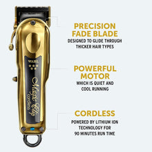 Wahl 5 Star Cordless Magic Clip in Gold, Professional Hair Clippers, Pro Haircutting Kit, Clippers for Blunt Cuts, Adjustable Taper Lever, Crunch Blade, Cordless, Lightweight, Barbers Supplies - 3