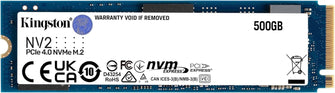 Buy Kensington,Kingston NV2 NVMe PCIe 4.0 Interna SSD 500GB M.2 2280 - SNV2S/500G - Gadcet UK | UK | London | Scotland | Wales| Near Me | Cheap | Pay In 3 | Solid State Drive