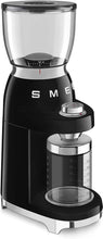 Buy Smeg,Smeg CGF01BLUK Coffee Grinder, Aluminium Construction, 50's Retro Style, 8 Programme Settings and 3 Grinding Grades, Black - Gadcet UK | UK | London | Scotland | Wales| Near Me | Cheap | Pay In 3 | Small Kitchen Appliances