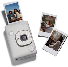 INSTAX Mini LiPlay Hybrid Instant Camera, 2.7" LCD, Micro SD, USB-C Charging, Misty White