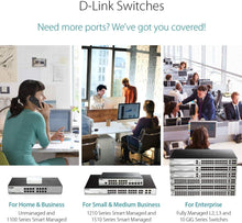 D-Link DES-108/B 8-Port Fast Ethernet Unmanaged Desktop Switch - 10/100 Mbit/s, Metal - UK Version