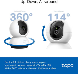 Buy Tapo,Tapo 2K QHD Indoor Pan/Tilt Security Wi-Fi Camera, AI Detection,360° Visual Coverage, Night Vision, Customizable privacy Mode, Cloud &Local Storage, Works with Alexa&Google Home(Tapo C220) - Gadcet UK | UK | London | Scotland | Wales| Near Me | Cheap | Pay In 3 | Surveillance Cameras