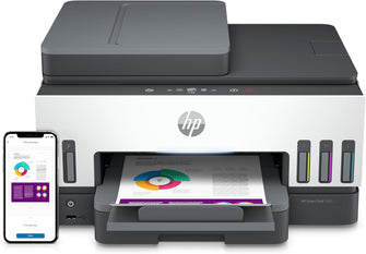 HP Smart Tank 7605 All-in-One Wireless Inkjet Printer, 35 Page Automatic Document Feeder, Grey