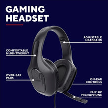 Trust Gaming GXT 418 Rayne Lightweight Gaming Headset - 3.5mm Jack, 50mm Drivers, Foldaway Microphone, Over-Ear, Wired, 2m Cable, Compatible with PC, Xbox, PS4, PS5, Switch, Mobile - Black