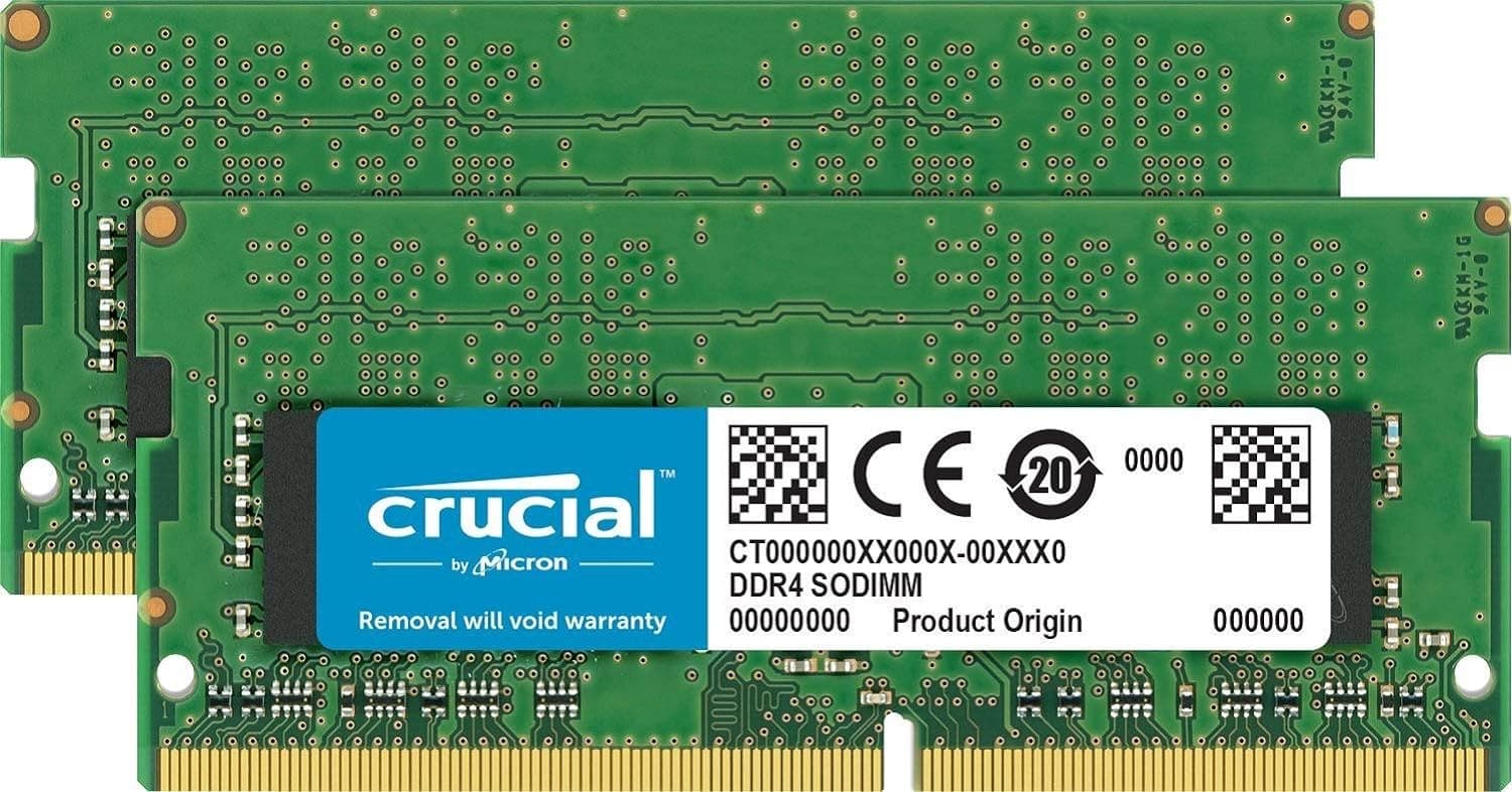 Crucial RAM 16GB Kit (2x8GB) DDR4 2400 MHz CL17 Desktop Memory  CT2K8G4DFS824A, Green/Black