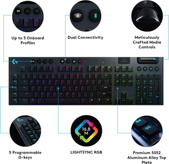 Logitech G915 LIGHTSPEED Wireless Mechanical Gaming Keyboard