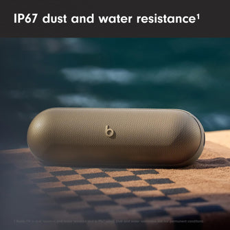 Beats Pill Wireless Bluetooth Speaker & Portable Charger - USB-C, 24H Battery, IP67 Water-Resistant, Apple & Android Compatible, Built-in Microphone - Champagne Gold