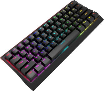 MARVO KG962 Mechanical Gaming Keyboard – 60% Compact Design, Rainbow Backlit, Full Anti-Ghosting, N-Key Rollover, Red Switches, UK Layout