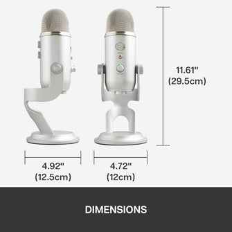 Buy Logitech,Logitech Blue Microphones Yeti - 10-Year Anniversary Edition - Microphone - USB - Silver - Gadcet UK | UK | London | Scotland | Wales| Ireland | Near Me | Cheap | Pay In 3 | Microphones