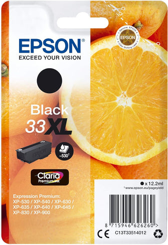 Buy Epson,Epson 33XL Black Oranges High Yield, Genuine, Claria Premium Ink - Gadcet UK | UK | London | Scotland | Wales| Near Me | Cheap | Pay In 3 | Toner & Inkjet Cartridges