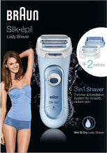 Buy Braun,Braun Silk-épil 5 Lady Shaver, 3-in-1 Electric Shaver, Trimmer and Exfoliation System, Wet & Dry, 5-160, Blue - Gadcet.com | UK | London | Scotland | Wales| Ireland | Near Me | Cheap | Pay In 3 | Shaver & Trimmer