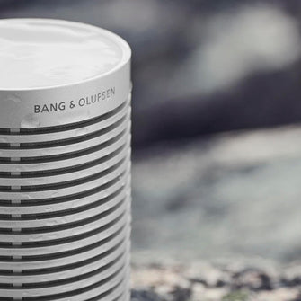 Buy Bang & Olufsen,Bang & Olufsen Beosound Explore - High-end Wireless Portable Bluetooth Speaker for Outdoor, Home and Travel, 360 Degree IP67 Waterproof Speaker with Playtime Up to 27 Hours - Grey Mist - Gadcet UK | UK | London | Scotland | Wales| Ireland | Near Me | Cheap | Pay In 3 | Bluetooth Speakers