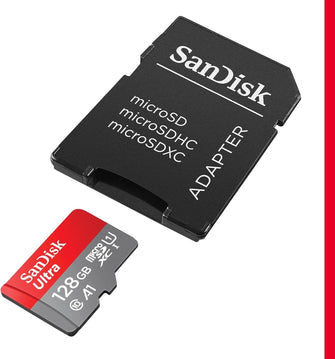 Buy Sandisk,SanDisk 128GB Ultra microSDXC card + SD adapter up to 140 MB/s with A1 App Performance UHS-I Class 10 U1 - Gadcet UK | UK | London | Scotland | Wales| Near Me | Cheap | Pay In 3 | Flash Memory Cards