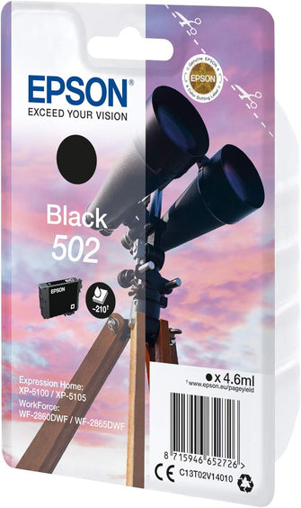 Buy ‎EPSON,Epson 502 Binoculars Black, Original Ink Cartridge, XP-5100 XP-5105 XP-5150 XP-5155 WF-2860DWF WF-2865DWF WF-2880 WF-2885 - Gadcet UK | UK | London | Scotland | Wales| Near Me | Cheap | Pay In 3 | Toner & Inkjet Cartridges
