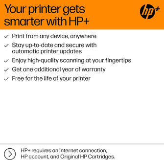 HP OfficeJet Pro 8122e All-in-One Printer - Print, Scan, Copy, ADF, Colour, HP+ with 3 Months Instant Ink & 3-Year Warranty