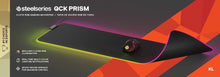 Buy SteelSeries,SteelSeries QcK Prism Cloth Gaming Mouse Pad - 2-zone RGB Illumination - Real-time Event Lighting - Optimized For Gaming Sensors - Size XL (900 x 300 x 2mm) - Black + RGB - Gadcet UK | UK | London | Scotland | Wales| Near Me | Cheap | Pay In 3 | Mouse Pads